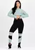 Conjunto Metamorfose Cropped Em Tela + Calça Legging Com Detalhe Verde | MTF26