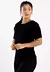 Blusa Fitness Lisa Manga Curta Metamorfose Preto - MTF40 - comprar online
