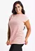 Blusa Fitness Tela Manga Curta Rosa - BLMC1 - comprar online