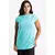 Blusa Fitness Tela Manga Curta Turquesa - BLMC1 - comprar online