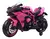 Mini Moto Elétrica Infantil Kawasaki Ninja Vermelha na internet