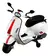 Mini Moto Elétrica Vespa 12v Branco Bw222br Importway