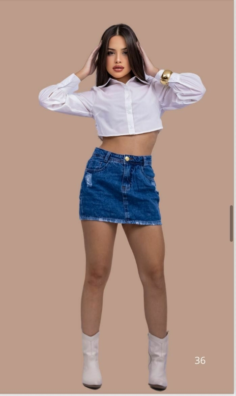 SAIA JEANS MARMORIZADA BARRA RASGO - comprar online