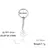 Chaveiro Engraçado Stickman Keychain - Aço Inoxidável