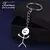 Imagem do Chaveiro Engraçado Stickman Keychain - Aço Inoxidável