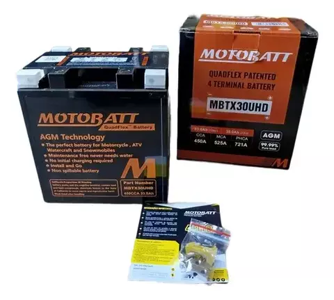 BATERIA MOTOBATT MBTX30UHD**Harley Flhtc 1690 Electra Classic 2011 30ah