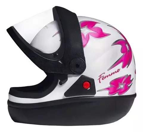 CAPACETE SAN MARINO BRANCO FEMME 58 Ref: 10013523 Marca: TAURUS