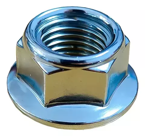 PORCA RODA DIANTEIRA 12MM C/FLANGE GP7 CG TITAN/2000 ES KS.