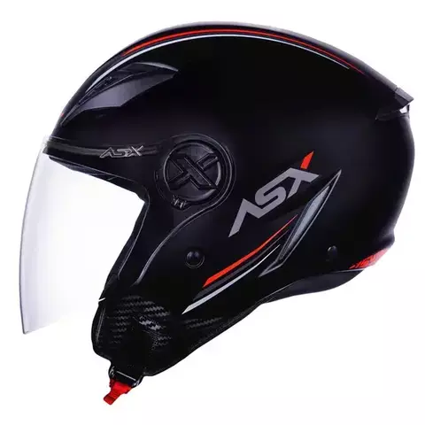 CAPACETE ASX CITY AIR SOLID FOSCO PRETO 56/S