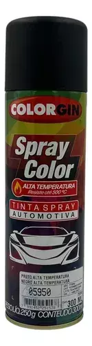 SPRAY COLOR PRETO ALTA TEMPERATURA 300 ML-ONU 1950 AEROSSOIS 2.1 (23) "QUANT. LTDA"