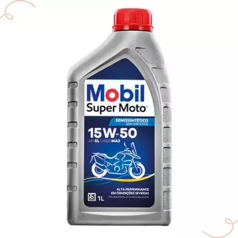 OLEO MOBIL SUPER MOTO 4T MX 15W50 SEMI-SINTÉTICO