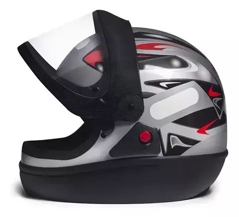 CAPACETE SAN MARINO PRATA 58 Ref: 10013445 Marca: TAURUS