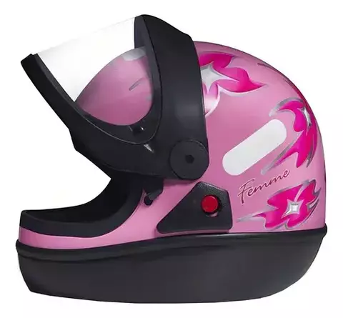 CAPACETE SAN MARINO ROSA FEMME 60 Ref: 10013521 Marca: TAURUS
