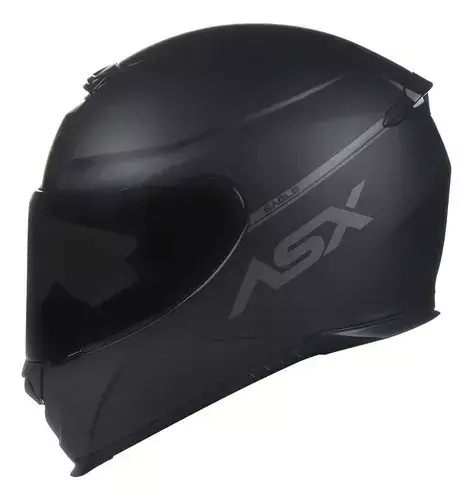 CAPACETE ASX EAGLE SOLID FOSCO PRETO/CINZA 64/XXL