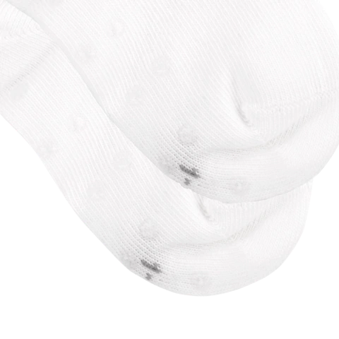 Baby Creysi Calcetas con Moño Coqueto y Suela Antiderrapante de Algodón Suave Blanco