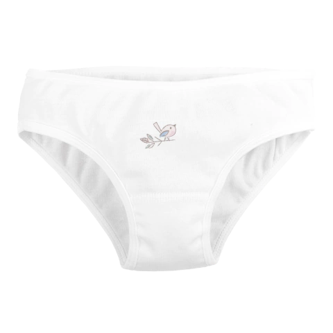 Baby Creysi Calzón Bikini de Algodón en Tejido de Cárdigan Flexible y Cómodo Blanco - comprar en línea
