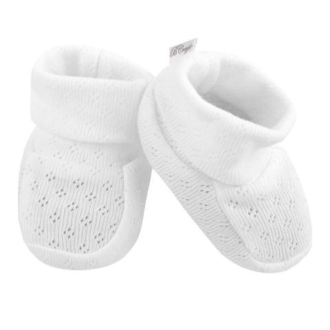 Baby Creysi Par de Zapato de Algodón para Bebé con Tejido Calado Transpirable