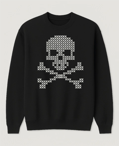 Buzo cuello redondo Frisa Premium Skull - comprar online