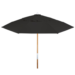 Ombrelone Redondo 2,40 Sem Abas Preto - comprar online