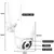 Câmera A8 Prova Dágua Full Hd Wifi Smart IP Infravermelho Zoom 4x APP: YOOSEE