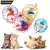 Brinquedo Bolinha Para Gato Gaiola Redonda Com Ratinho - CORES SORTIDAS