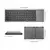 Teclado dobrável bluetooth mini teclado bluetooth com teclado touchpad sem fio - ClickBazaar
