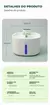 Newpet Fonte de água automática para gatos de 2,6 litros Cabo USB/Sensor na internet