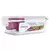 Pote de Vidro Retangular com Tampa Hermética 370ml