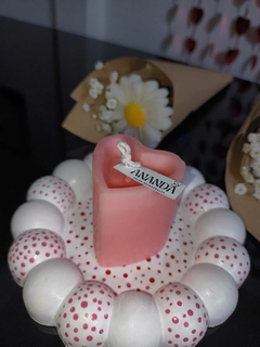 Vela barra de corazón