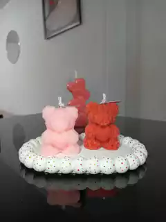 Vela Osito con corazón