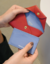 CARTEIRA PRADA VERMELHA COM AZUL - comprar online