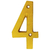 NUMERO "4" DECORATIVO 8CM PUERTA PARED - comprar en línea