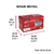 CERRADURA HERMEX CS-90I IZQUIERDA 2 BARRAS CLASICA 43483