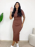 Vestido Midi Canelado Sabrina - comprar online