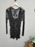 Cardigan Crochê Preto - Abitti & Co
