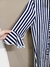 Vestido Listrado Chemise na internet