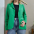 Blazer Verde Sem Costura