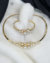 Bracelete Aro Cravejado em Pérolas Banhado em Ouro 18k na internet