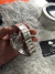 Cartier Santos plata brillos cara azul negro en internet