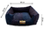 Cama Quadrada para Cachorro ou Gato Preto com Bolinhas coloridas - G - comprar online