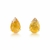 Brinco Gota Pedra Natural Citrino Prata 925