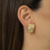 Brinco Texturizado Banhado em Ouro 18k - comprar online