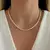Choker Riviera Cravação Cristal Zircônia 3 Pontos Banhado em Ouro 18K - loja online
