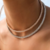Choker Aro Navette em Banhado em Ouro 18k - comprar online