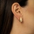 Brinco Gota Oca Trabalhada Banhado em Ouro 18k