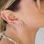 Piercing Zircônia Retangular Ródio Branco - comprar online