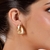 Brinco Triangular M Trabalhado Banhado em Ouro 18K na internet