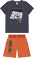 CONJUNTO INFANTIL MENINO ESTAMPA COM RESINA MALWEE CINZA - comprar online