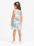VESTIDO INFANTIL LULUZINHA ESTAMPADO COM BRILHOS E BABADO EM TULE OFF WHITE - comprar online