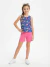 CONJUNTO INFANTIL MENINA REGATA E BERMUDA EM ALGODÃO KYLY